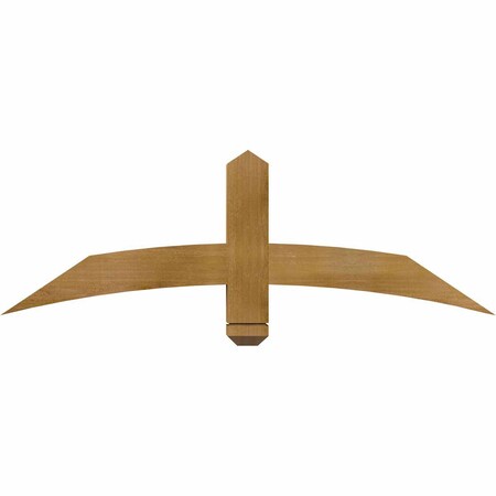 Ekena Millwork Bellingham Rough Sawn Timber Gable Bracket, Western Red Cedar, 48"W x 16"H x 4"D x 4"F, 8/12 Pitch GBW048X16X0404BEL00RWR